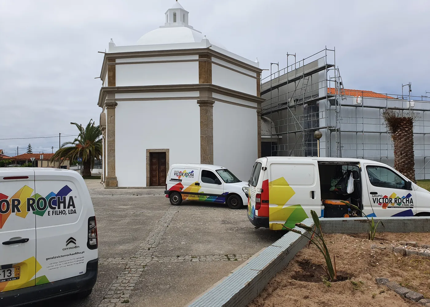 Capela N. Sra das Areias após pintura exterior