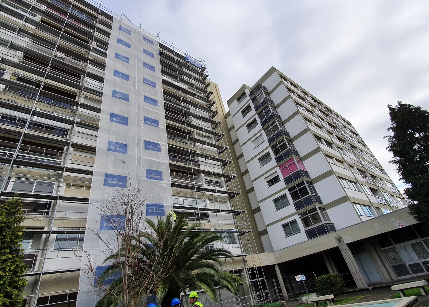 Edifício Garrett durante a aplicação do sistema RDA